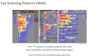 Eye tracking on the web: the F-shaped scanning pattern