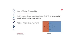 Law of total probability: split A across B and not-B