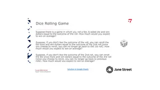 A Jane Street interview puzzle: what is the right to reroll a die worth?