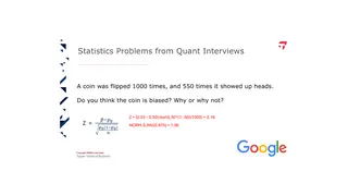 A quant interview question: is a coin that lands heads 550 times in 1,000 biased?