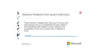 Three friends in Seattle say it's raining, and each lies a third of the time