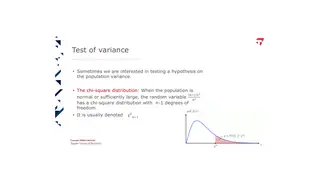 The chi-square distribution, for testing a claim about variance