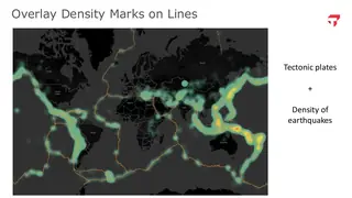 Earthquake density laid over tectonic plate lines