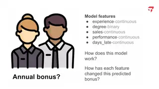 The explainability question: how did each feature change this predicted bonus?