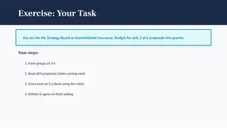 ML Project Triage: an insurer's strategy board can fund two of six proposals