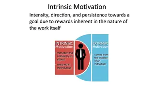 Intrinsic motivation comes from the work itself