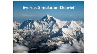 Debriefing the Everest simulation
