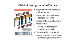 Cialdini's weapons of influence