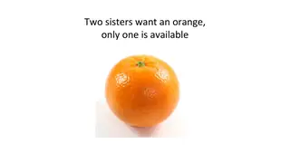 Two sisters want one orange