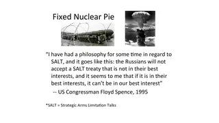 The fixed pie belief, in the words of a congressman on arms control
