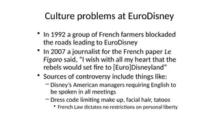 Culture problems at Euro Disney, from blockades to dress codes