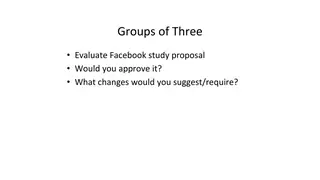 Groups of three: would you approve this Facebook study?