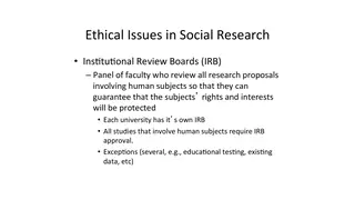 Institutional review boards