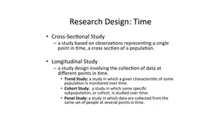 Cross-sectional and longitudinal designs
