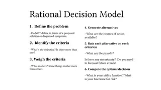 The rational decision model