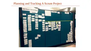 Planning and tracking a Scrum project on the wall