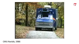 CMU Navlab, 1986: a self-driving van built a few hundred yards from class