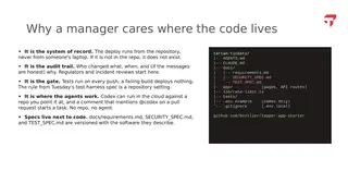 Why a manager cares where the code lives