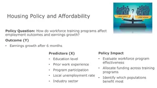 A policy regression: do workforce training programs raise earnings after six months?