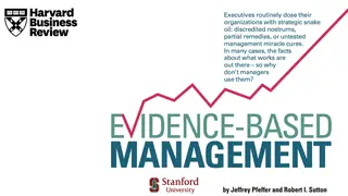 Evidence-based management: what the research says works