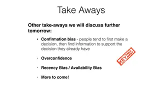 Confirmation bias, overconfidence, and availability come next