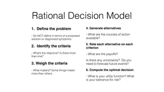 The rational decision model, step by step
