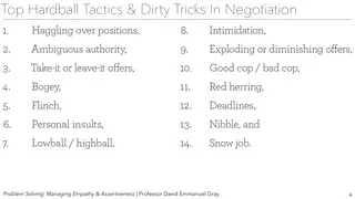 Fourteen hardball tactics and dirty tricks to recognize