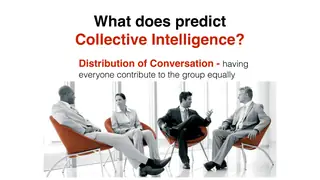 Collective intelligence depends on everyone contributing roughly equally