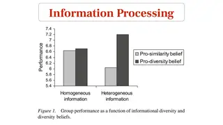 Diverse information helps when the team believes diversity is useful