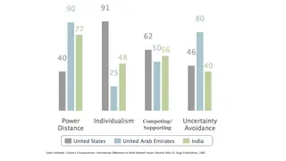 Hofstede's dimensions: the United States compared with the UAE