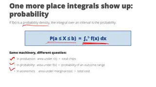 Same machinery, different question: probability as area under a density