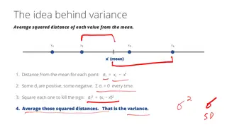 Variance is the average squared distance from the mean