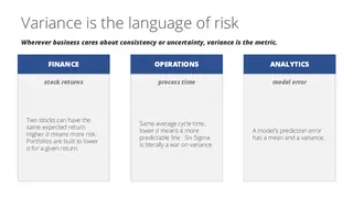 Variance is the language of risk in finance, operations, and analytics