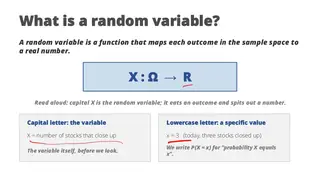 A random variable is a function from outcomes to numbers