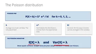 The Poisson distribution, where the mean and the variance are both λ